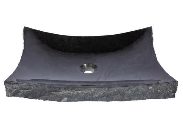 Eden Bath EB_S014BK-P Large Black Granite Zen Sink