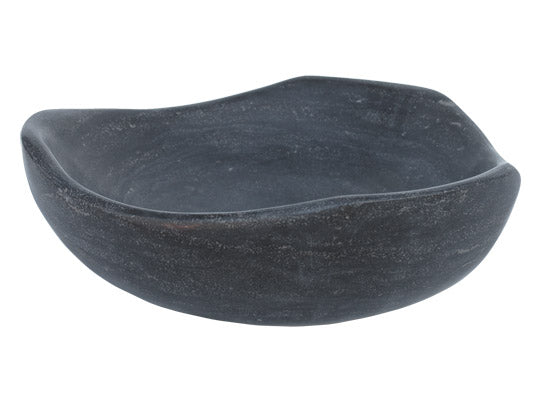 Eden Bath EB_S032BL-H Black Limestone Freeform Vessel Sink