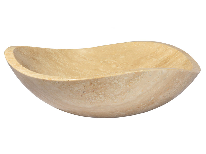 Eden Bath EB_S032BT-P Beige Travertine Freeform Vessel Sink