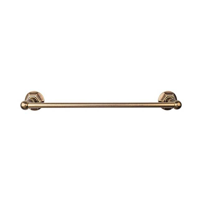 Top Knobs Edwardian Bath Towel Bar Single - Hex Backplate