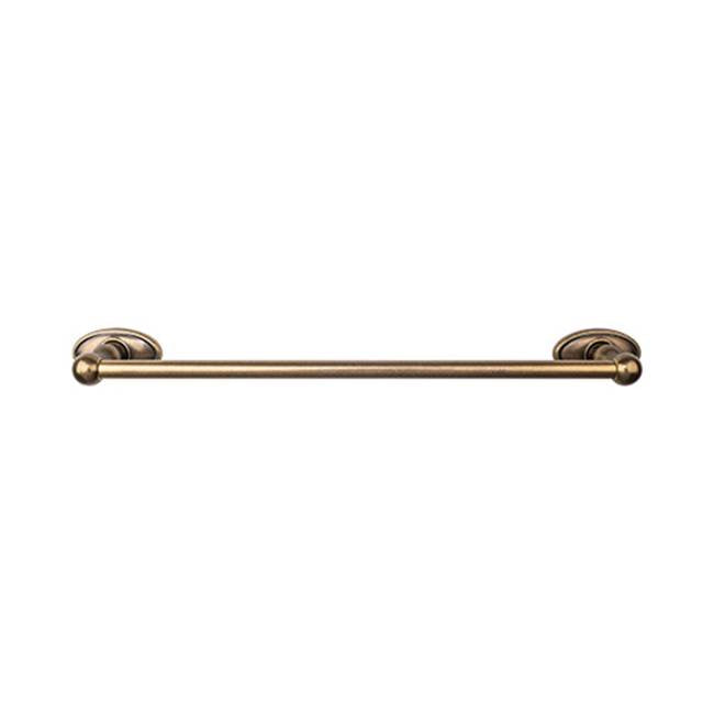 Top Knobs Edwardian Bath Towel Bar Single - Oval Backplate
