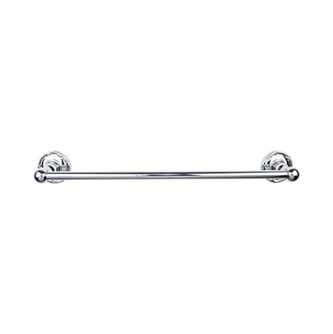 Top Knobs Edwardian Bath Towel Bar Single - Ribbon Backplate