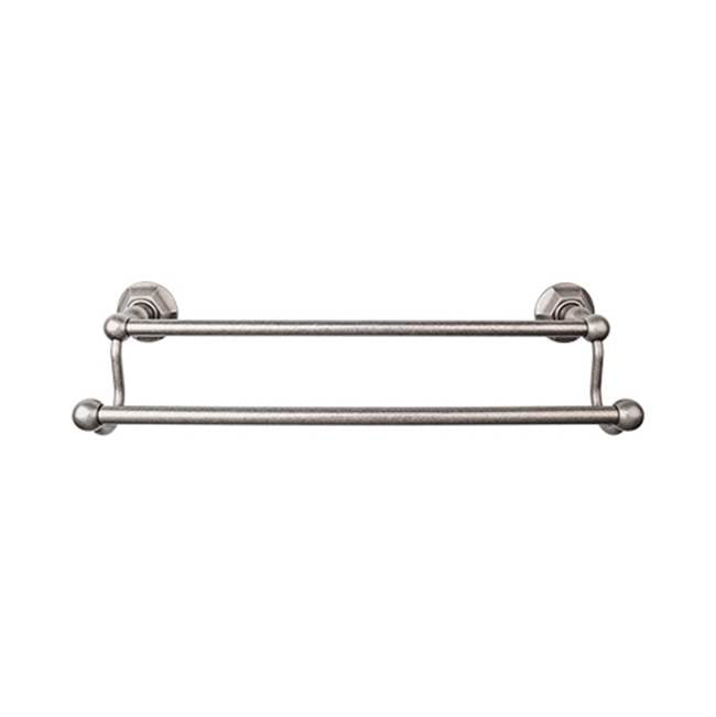 Top Knobs Edwardian Bath Towel Bar Double - Hex Backplate - Parent