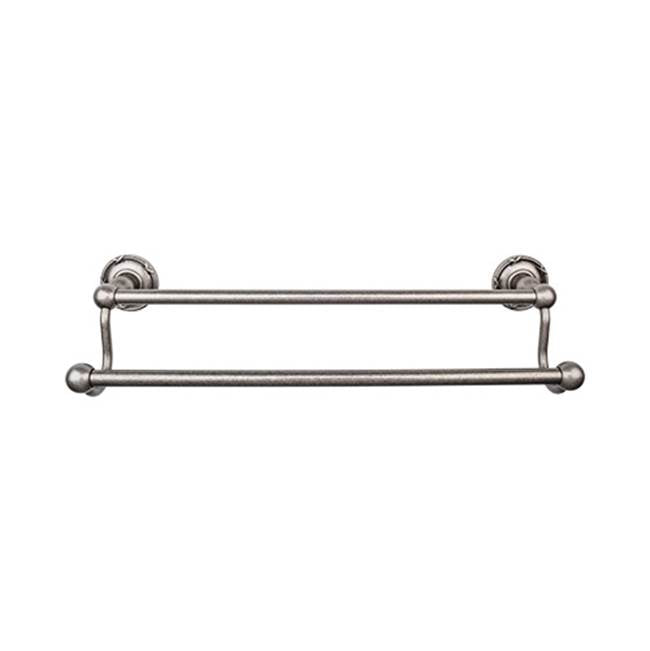 Top Knobs Edwardian Bath Towel Bar Double - Ribbon Backplate - Parent