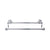 Top Knobs Edwardian Bath Towel Bar Double - Hex Backplate