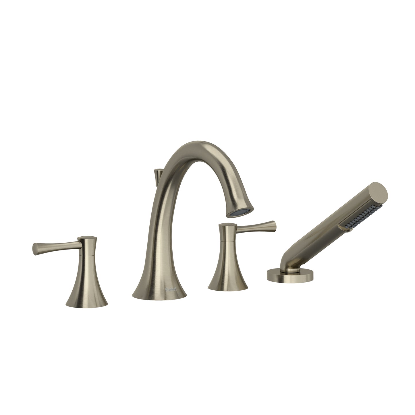 Riobel ED12 Edge 4-Hole Deck Mount Tub Filler