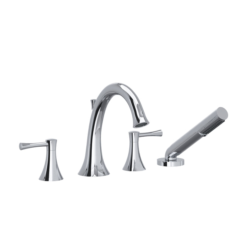 Riobel ED12 Edge 4-Hole Deck Mount Tub Filler