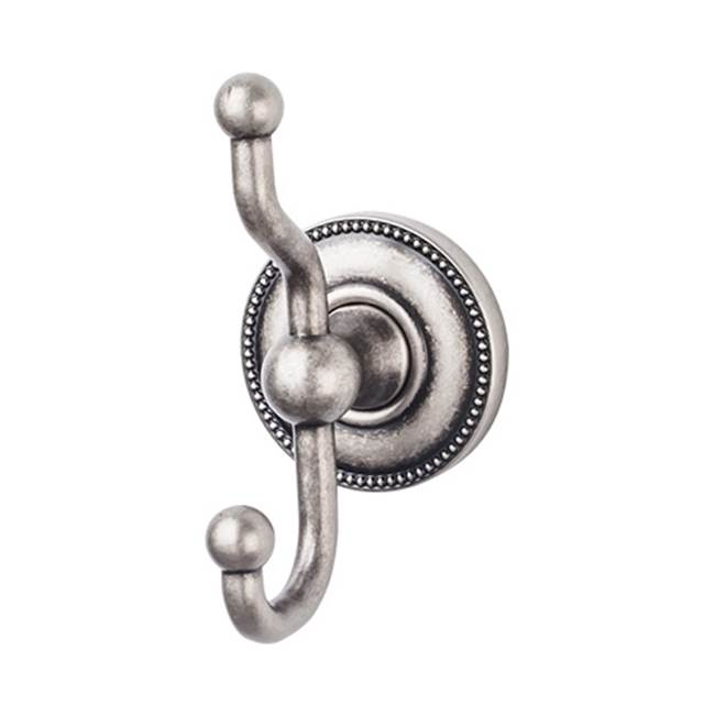 Top Knobs ED2A Edwardian Bath Double Hook - Beaded Backplate - Parent