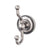 Top Knobs ED2A Edwardian Bath Double Hook - Beaded Backplate - Parent