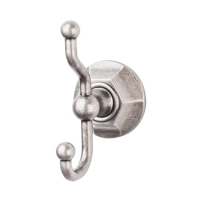 Top Knobs ED2B Edwardian Bath Double Hook - Hex Backplate - Parent