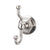 Top Knobs ED2B Edwardian Bath Double Hook  - Hex Backplate