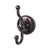 Top Knobs ED2A Edwardian Bath Double Hook  - Beaded Backplate