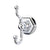 Top Knobs ED2B Edwardian Bath Double Hook  - Hex Backplate