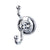 Top Knobs ED2D Edwardian Bath Double Hook  - Plain Backplate