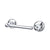 Top Knobs ED3E Edwardian Bath Tissue Holder   - Ribbon Backplate