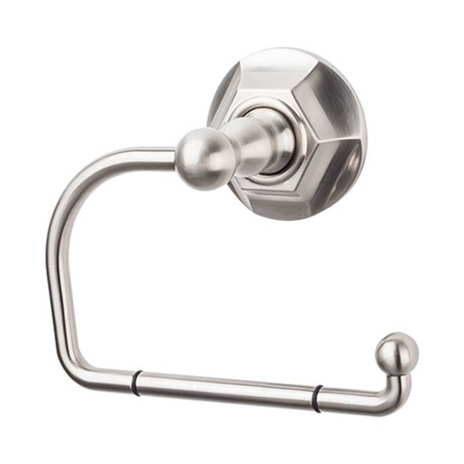 Top Knobs ED4B Edwardian Bath Tissue Hook  - Hex Backplate