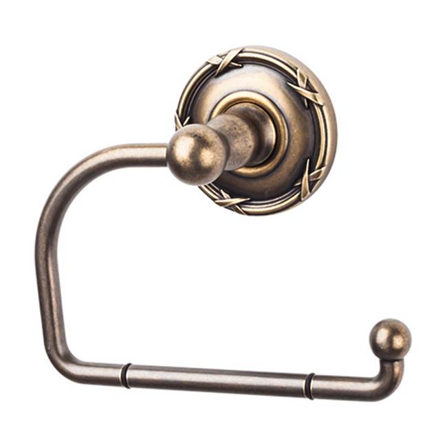 Top Knobs ED4E Edwardian Bath Tissue Hook  - Ribbon Backplate