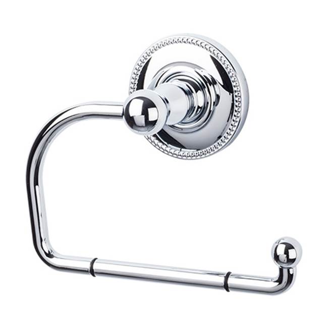 Top Knobs ED4A Edwardian Bath Tissue Hook  - Beaded Backplate