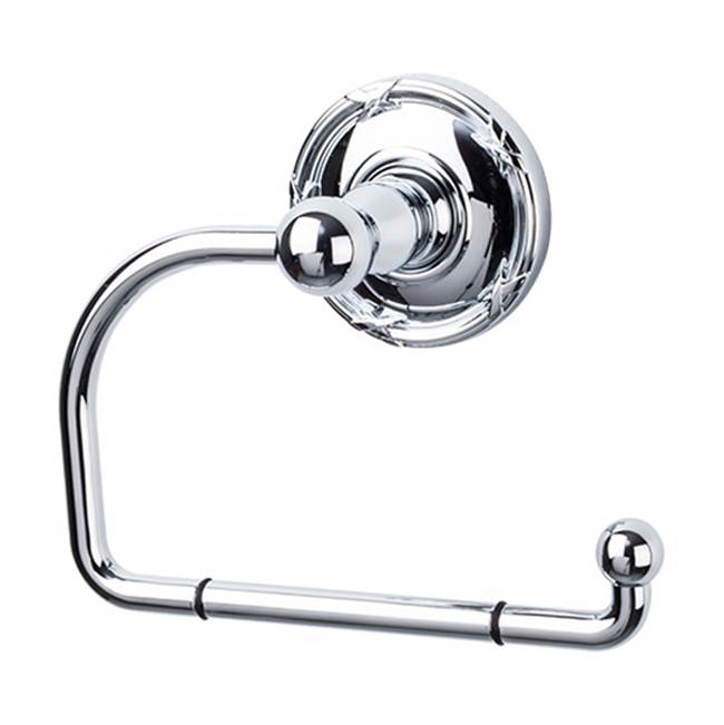 Top Knobs ED4E Edwardian Bath Tissue Hook  - Ribbon Backplate