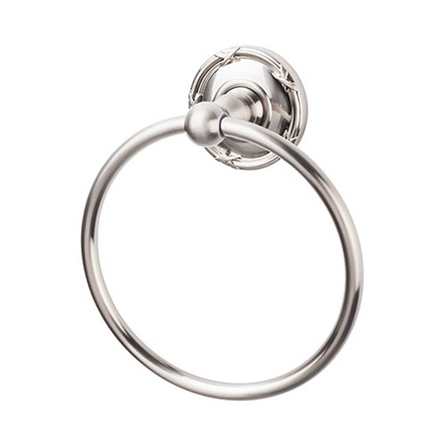 Top Knobs ED5E Edwardian Bath Ring  - Ribbon Backplate