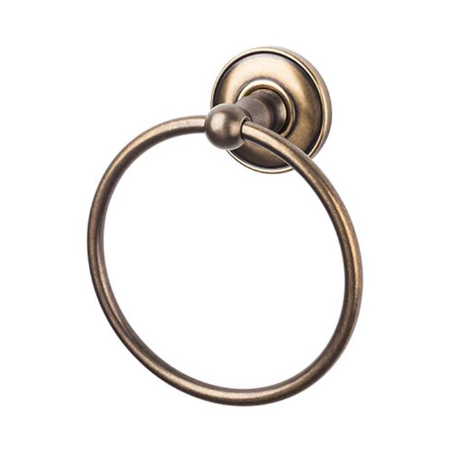 Top Knobs ED5D Edwardian Bath Ring  - Plain Backplate
