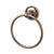 Top Knobs ED5E Edwardian Bath Ring  - Ribbon Backplate