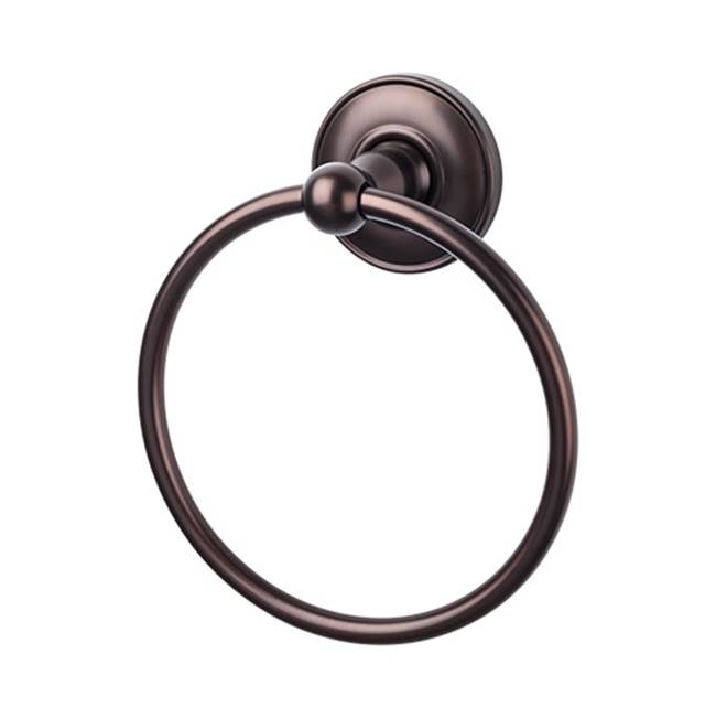 Top Knobs ED5D Edwardian Bath Ring  - Plain Backplate