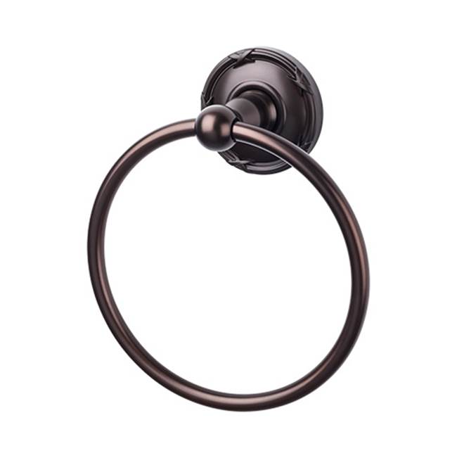 Top Knobs ED5E Edwardian Bath Ring  - Ribbon Backplate