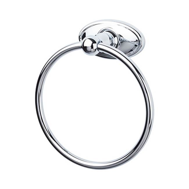 Top Knobs ED5C Edwardian Bath Ring  - Oval Backplate
