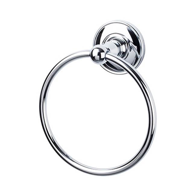 Top Knobs ED5D Edwardian Bath Ring  - Plain Backplate