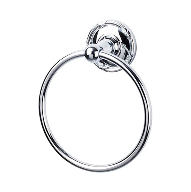 Top Knobs ED5E Edwardian Bath Ring  - Ribbon Backplate
