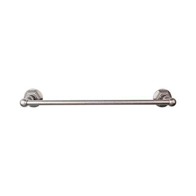 Top Knobs Edwardian Bath Towel Bar Single - Hex Backplate