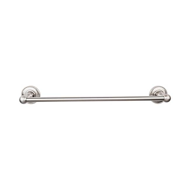 Top Knobs Edwardian Bath Towel Bar Single - Beaded Backplate