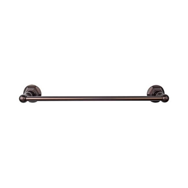 Top Knobs Edwardian Bath Towel Bar Single - Hex Backplate