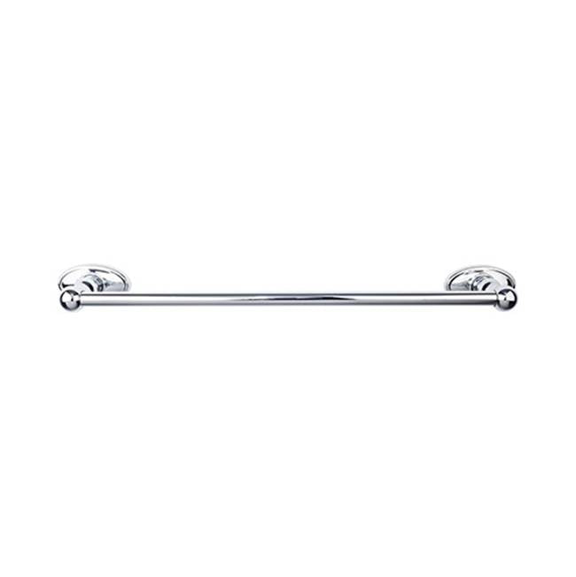 Top Knobs Edwardian Bath Towel Bar Single - Oval Backplate