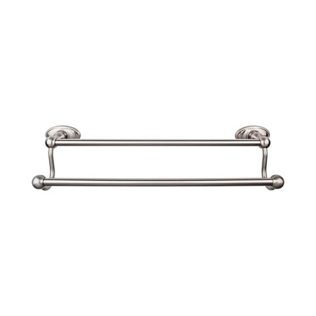 Top Knobs Edwardian Bath Towel Bar Double - Oval Backplate