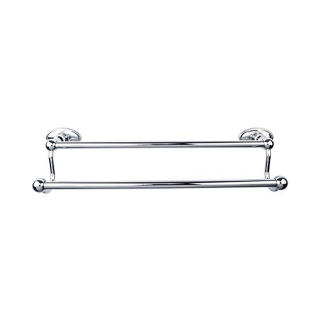 Top Knobs Edwardian Bath Towel Bar Double - Oval Backplate