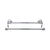 Top Knobs Edwardian Bath Towel Bar Double - Ribbon Backplate