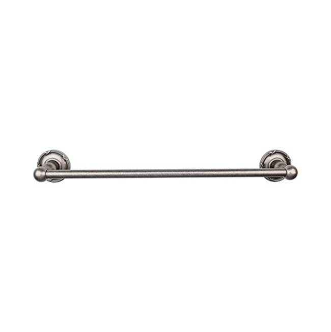 Top Knobs Edwardian Bath Towel Bar Single - Ribbon Backplate