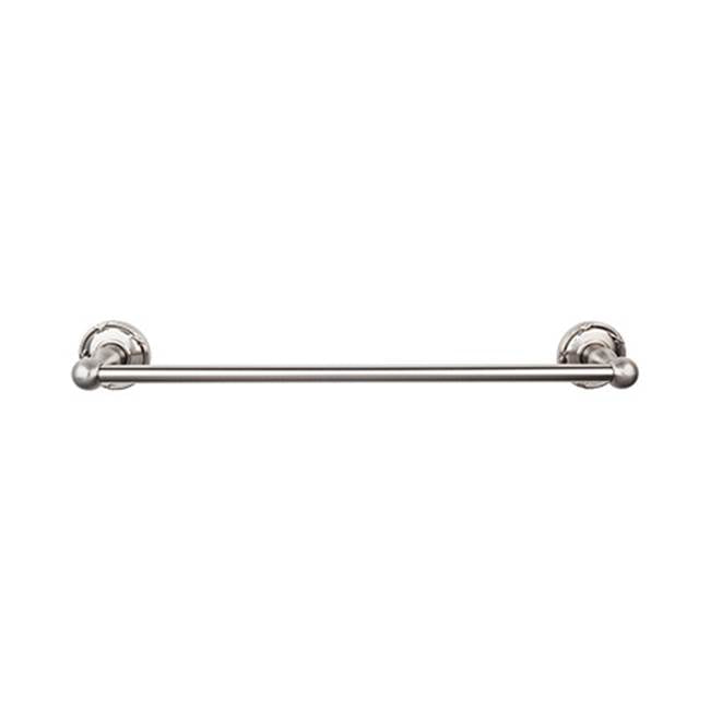 Top Knobs Edwardian Bath Towel Bar Single - Ribbon Backplate