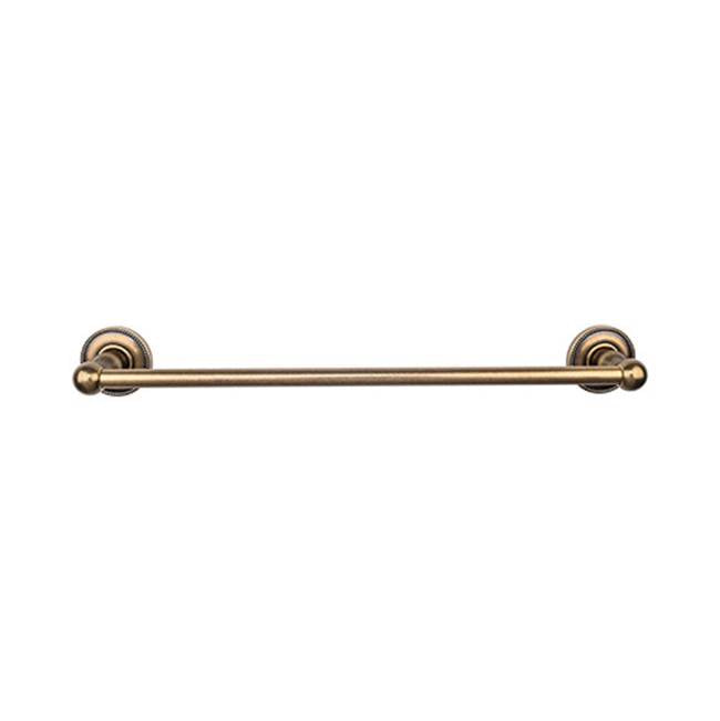 Top Knobs Edwardian Bath Towel Bar Single - Beaded Backplate