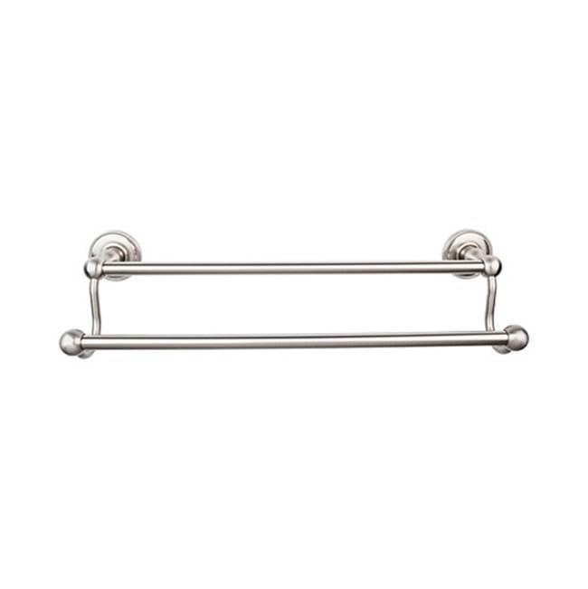 Top Knobs Edwardian Bath Towel Bar Double - Beaded Backplate
