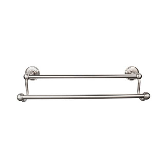 Top Knobs Edwardian Bath Towel Bar Double - Plain Backplate