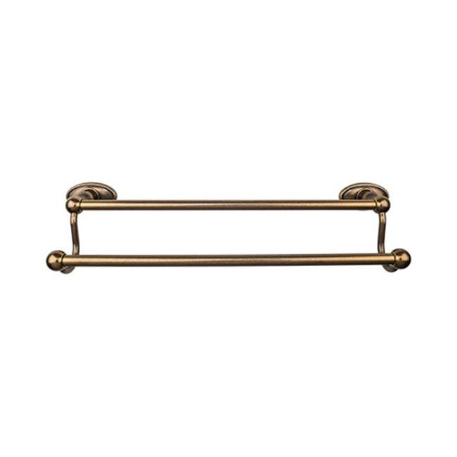 Top Knobs Edwardian Bath Towel Bar Double - Oval Backplate