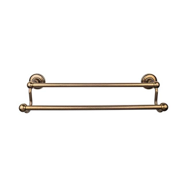 Top Knobs Edwardian Bath Towel Bar Double - Plain Backplate