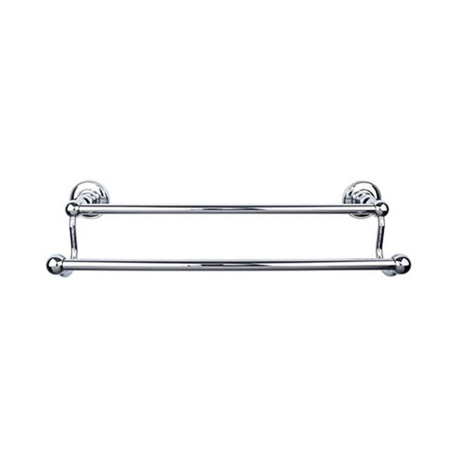 Top Knobs Edwardian Bath Towel Bar Double - Plain Backplate
