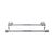 Top Knobs Edwardian Bath Towel Bar Double - Plain Backplate