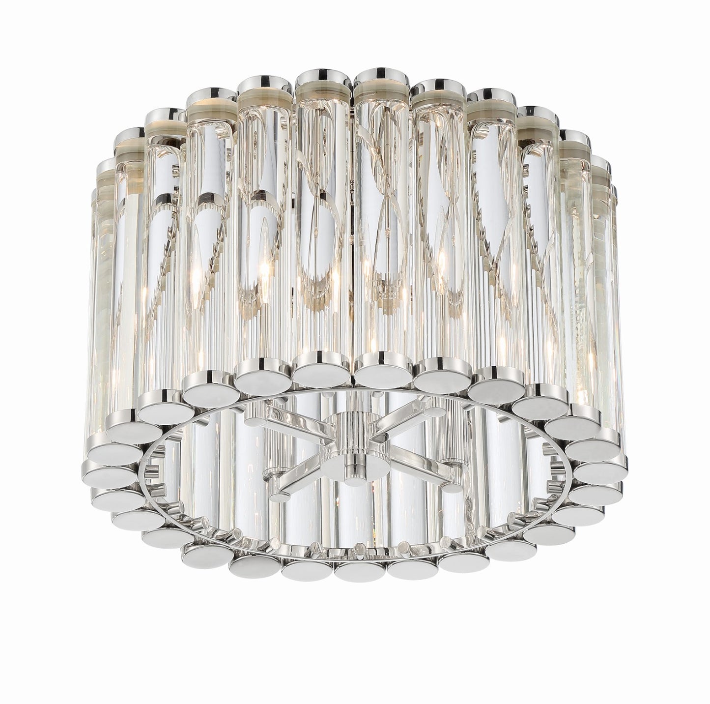 Crystorama ELL-B3004-PN_CEILING Libby Langdon for Crystorama Elliot 4 Light Ceiling Mount - Polished Nickel