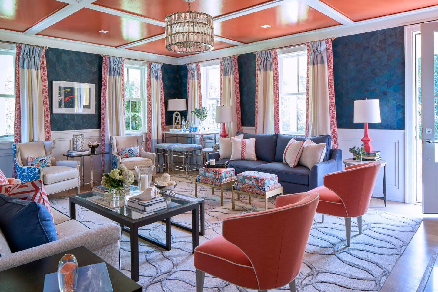 Crystorama ELL-B3006-PN Libby Langdon for Crystorama Elliot 6 Light Chandelier - Polished Nickel