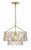 Crystorama ELS-7100-GA Elsa 1 Light Pendant - Antique Gold